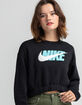 NIKE Sportswear Icon Crop Crew Neck Womens Sweatshirt image number 1