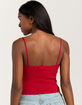 FULL TILT Ribbon Womens Rib Cami image number 4