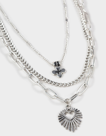 FULL TILT Layered Heart Pendant Necklace Alternative Image