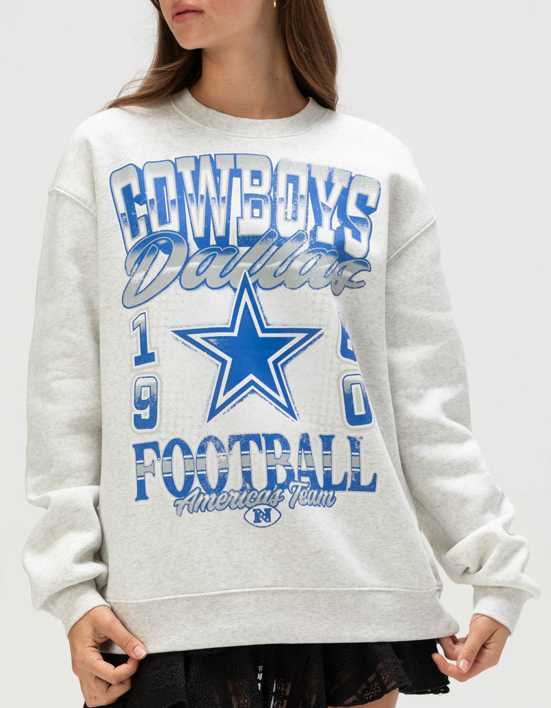 THE WILD COLLECTIVE Dallas Cowboys Womens Crewneck Sweatshirt image number 1