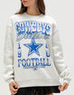 THE WILD COLLECTIVE Dallas Cowboys Womens Crewneck Sweatshirt image number 2