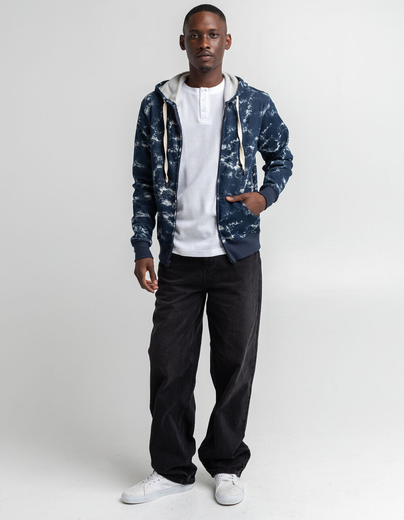 RSQ Tie-Dye Full Zip Mens Hoodie image number 4