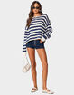 EDIKTED Anney Oversized Striped Sweater image number 2