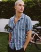 RSQ Mens Striped Button Up Shirt image number 7