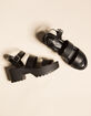 MADDEN GIRL Carterr Lug Black Womens Platform Sandals image number 3