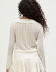 NECTAR CLOTHING Boho Womens Long Sleeve Lace Top image number 3