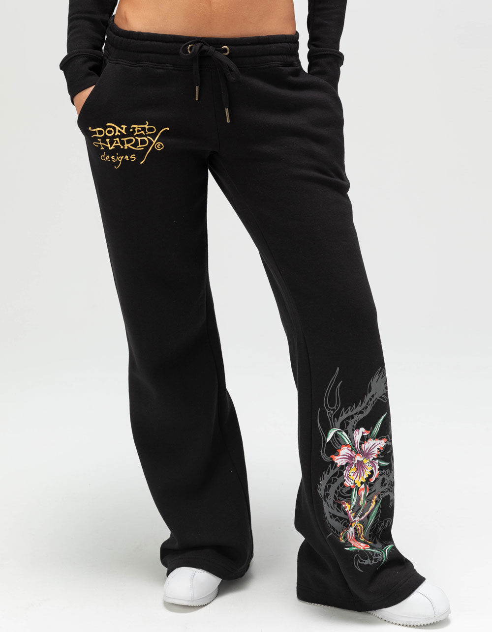ED HARDY Tigers Womens Sweatpants - BLACK | Tillys