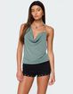 EDIKTED Rhia Cowl Neck Halter Top image number 1