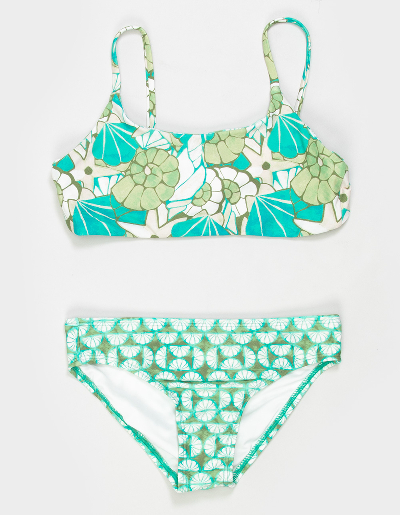 O'NEILL Shell Abstract Girls Reversible Bralette Bikini Set image number 0