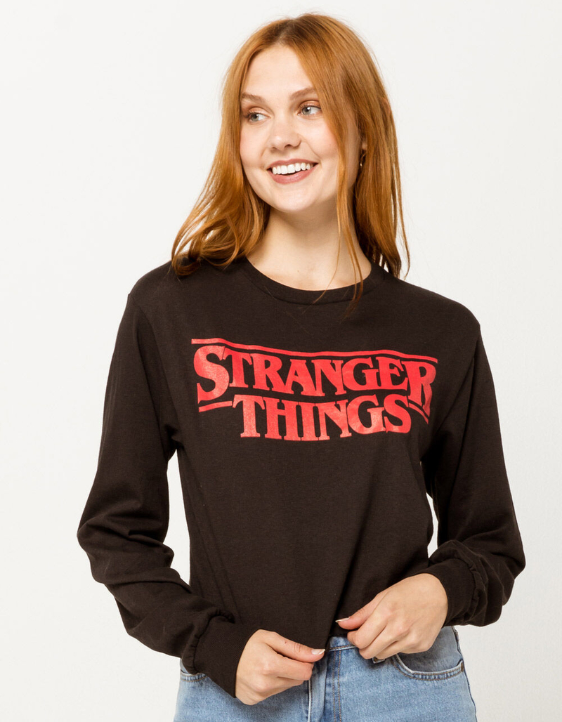 MAD ENGINE Stranger Things Womens Crop Tee image number 0