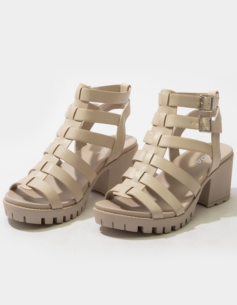 SODA Caged Ankle Womens Heels image number 0