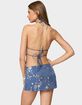 EDIKTED Nelley Backless Beaded Sequin Chiffon Top image number 3