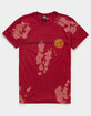 SANTA CRUZ Classic Dot Tie Dye Mens Red T-Shirt image number 2