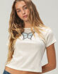 FULL TILT Butterfly Patch Womens Baby Tee image number 1