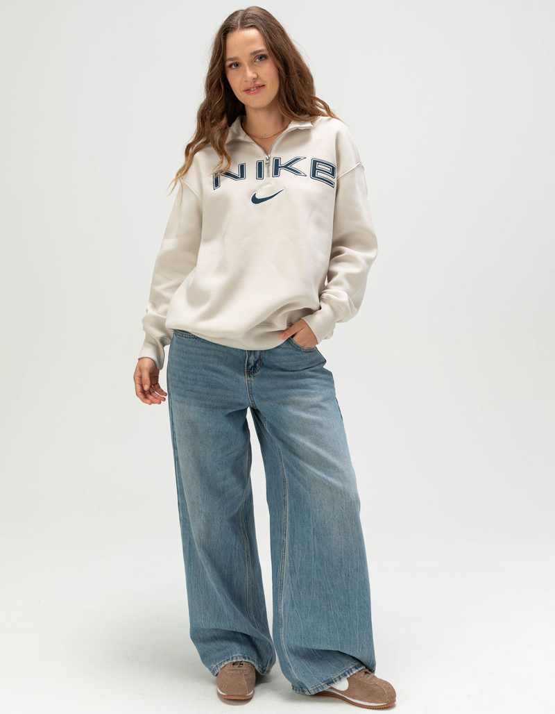 NIKE Sportswear Phoenix Womens 1/4 Zip Oversized Pullover image number 1