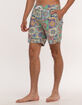 BLUE CROWN Kaleidescope Mens Swim Shorts image number 3