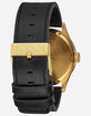 NIXON Sentry Leather Black & Gold Watch image number 3