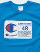CHAMPION Photo Real Jock Tag Mens Blue T-Shirt image number 2