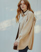 WEST OF MELROSE Suede Womens Shacket image number 5