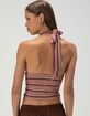 FULL TILT Womens Stripe Halter Top image number 5