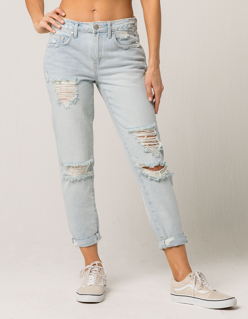 RSQ Soho Ripped Womens Boyfriend Jeans image number 1
