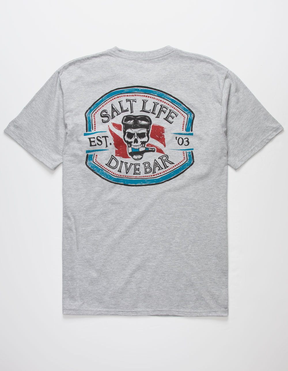 SALT LIFE Dive Bar Mens Heather Pocket 