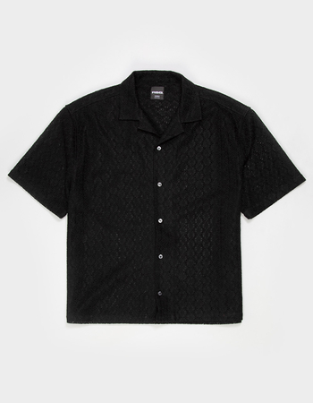 RSQ Mens Lace Camp Shirt Primary Image