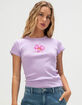 FULL TILT Orchid Womens Baby Tee image number 1