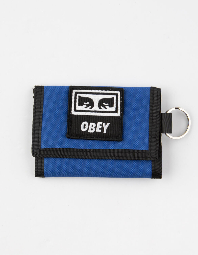 OBEY Takeover Blue Trifold Wallet image number 0