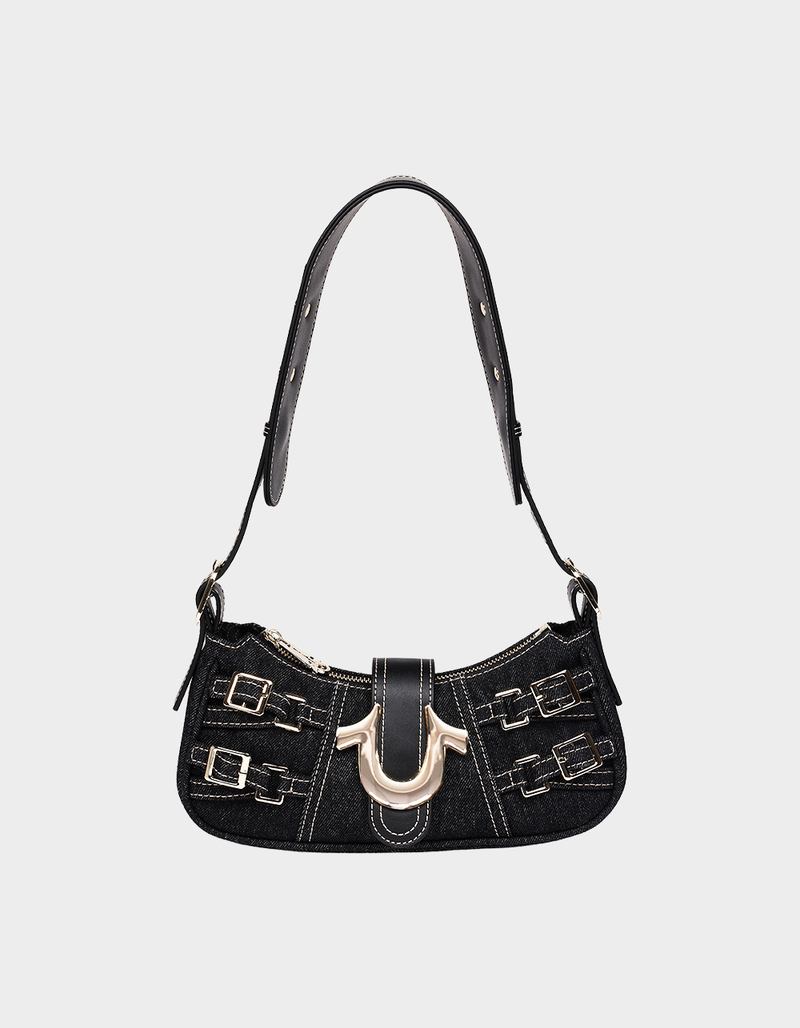 TRUE RELIGION Multi-Strap Denim Shoulder Bag image number 0