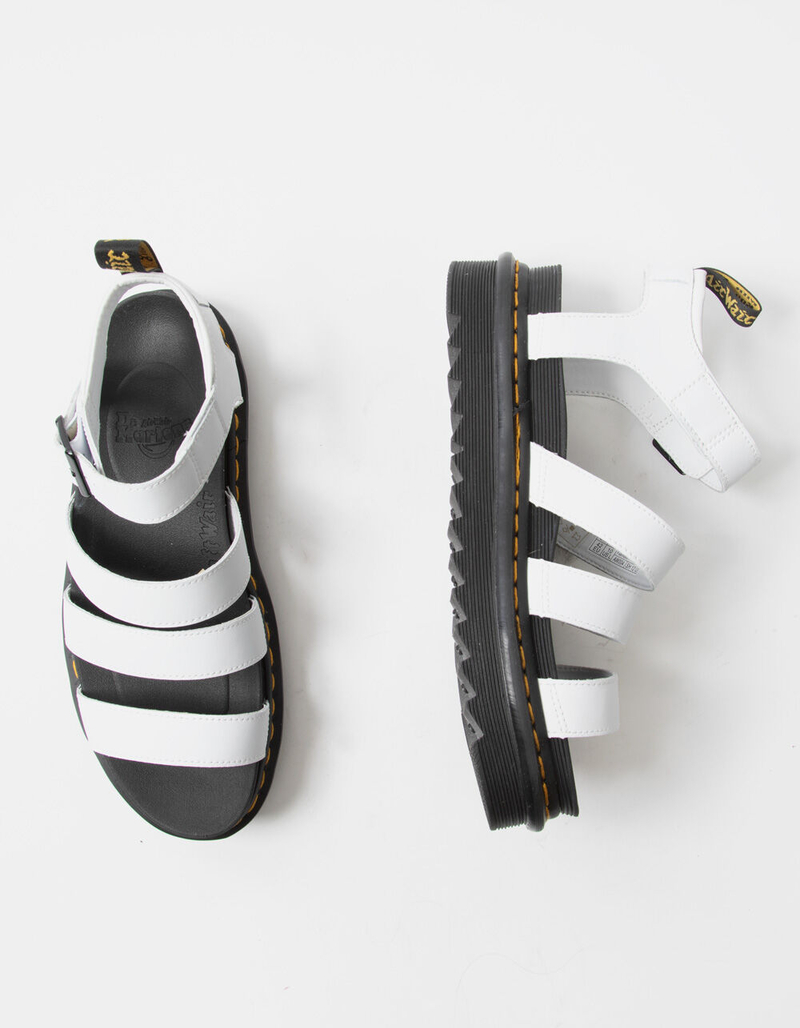 DR. MARTENS Blaire Womens White Platform Sandals image number 4