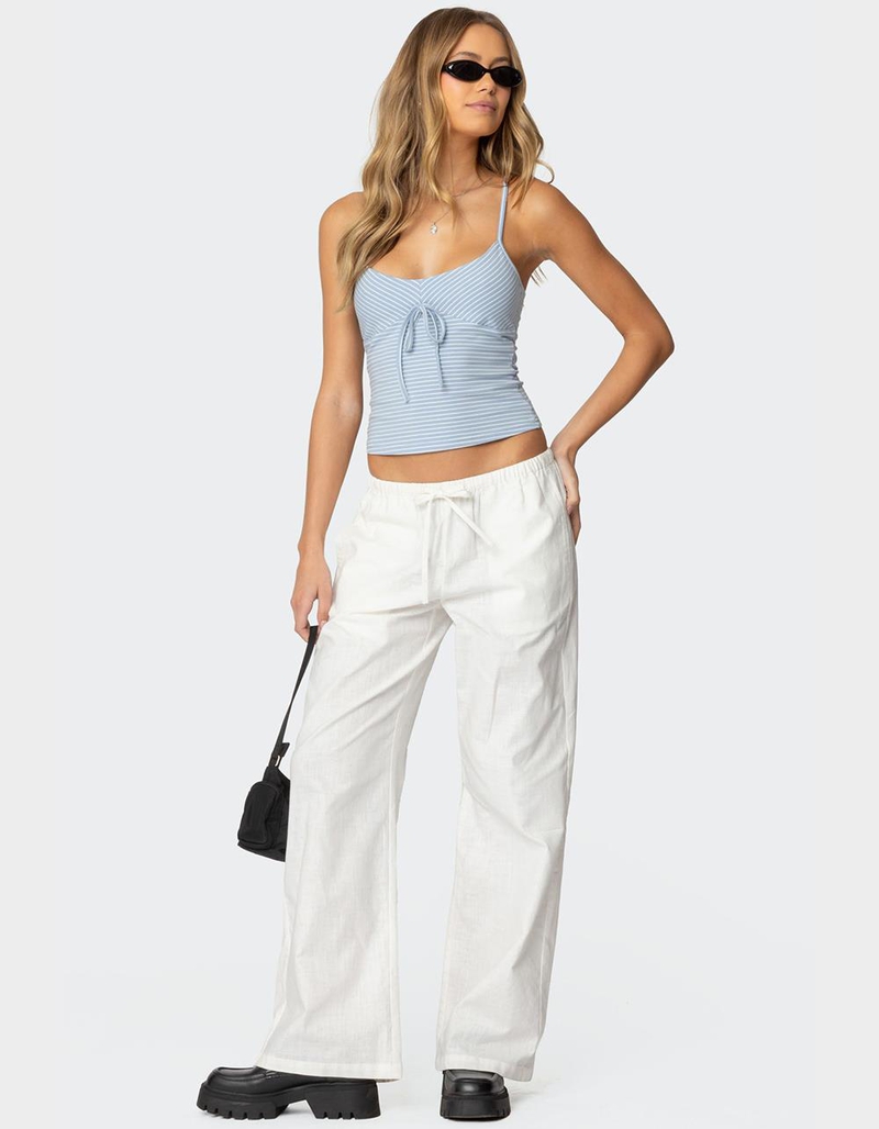 EDIKTED Tova Striped Scoop Tank Top image number 4