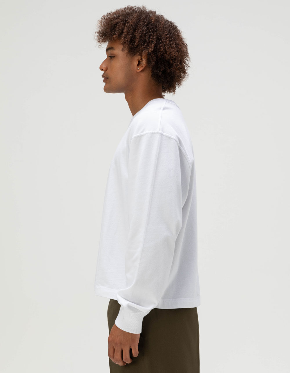 RSQ Mens Long Sleeve Boxy Tee - WHITE | Tillys