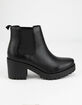 SODA Lug Sole Womens Chelsea Boots image number 2