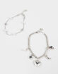 FULL TILT 2 Pack Pearl/Heart Charm Bracelets image number 2