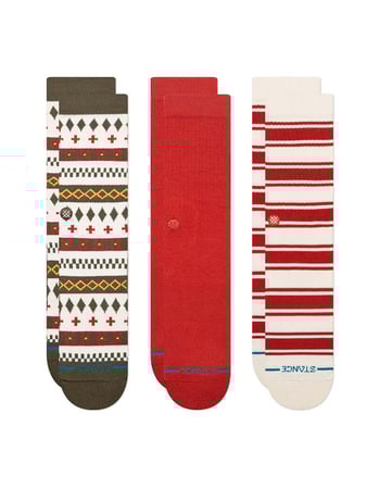 STANCE Cabin Days 3 Pack Mens Crew Socks Alternative Image
