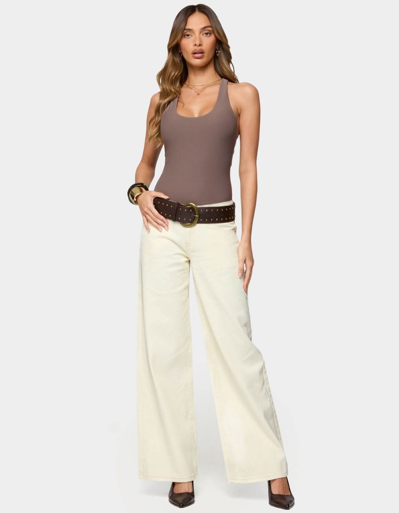 EDIKTED Svana Scoop Neck Bodysuit image number 3