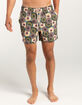 RSQ Mens Folk Circles 5" Swim Shorts image number 1