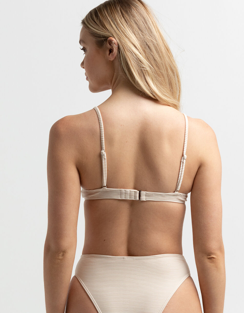 FULL TILT Ribbed Underwire Bralette Bikini Top image number 2