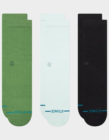 STANCE Icon 3 Pack Mens Crew Socks Primary Image