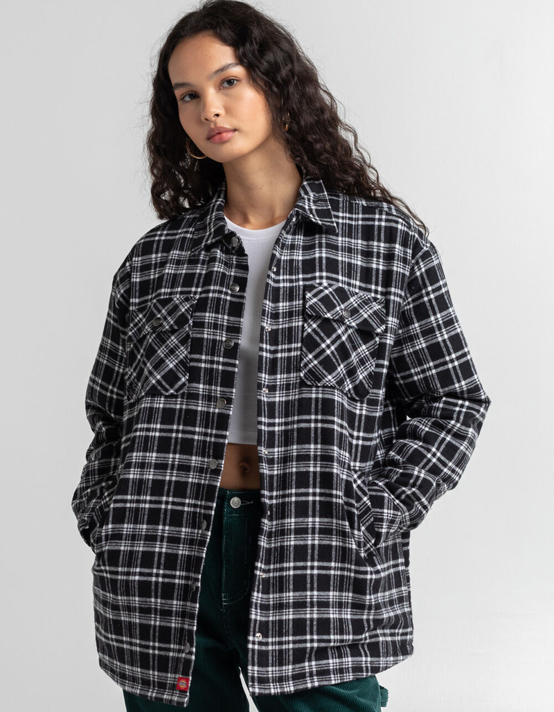 DICKIES Flannel Oversized Womens Jacket image number 0