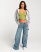 GEMMA RAE Low Rise Wide Leg Womens Cargo Pants image number 1