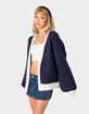 EDIKTED Contrast Chunk Knit Womens Cardigan image number 3