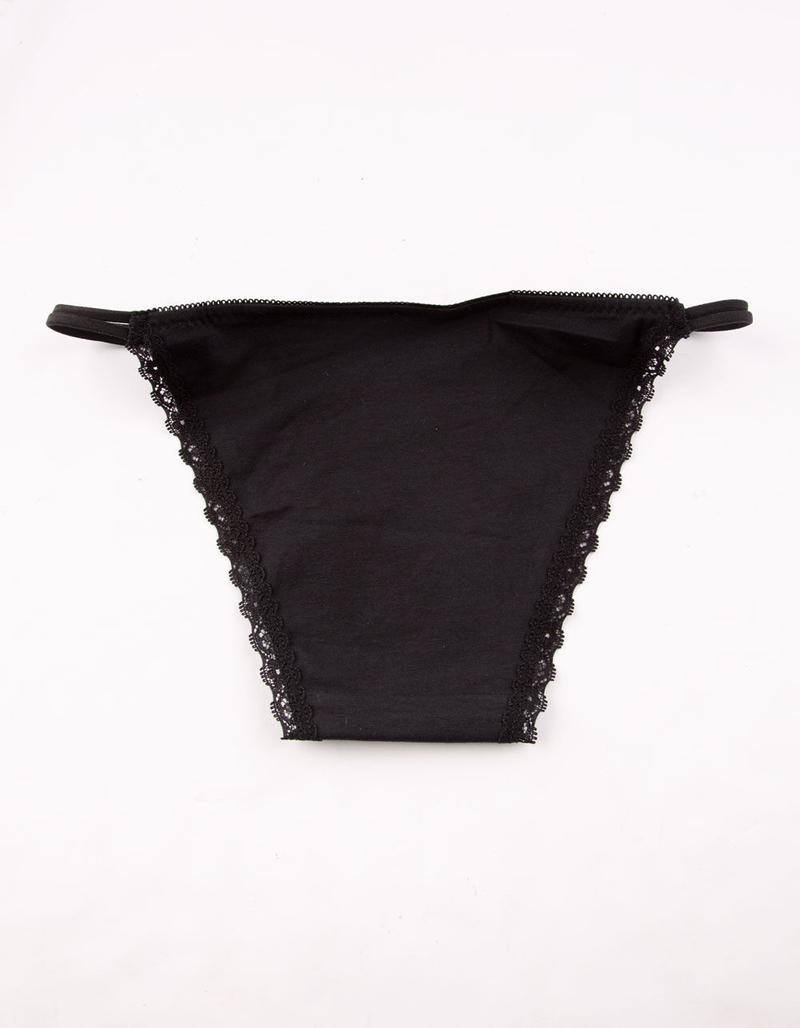 FULL TILT Strappy Black Bikini Panties image number 1