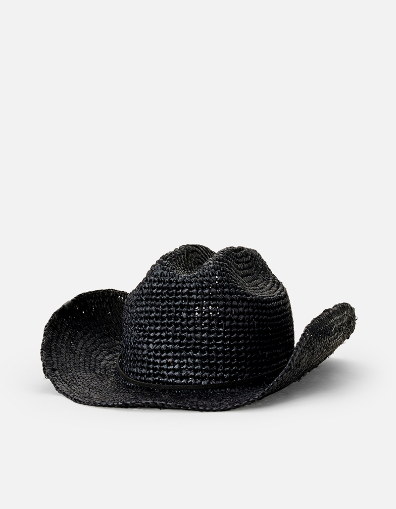RIP CURL Crushable Straw Cowgirl Womens Hat image number 1