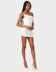 EDIKTED Kinsley Asymmetric Gathered Mini Dress image number 3