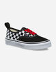 VANS Checkerboard Authentic Elastic Lace Kids Shoes image number 2