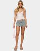 EDIKTED Lolah Snap Waist Denim Mini Skort image number 5