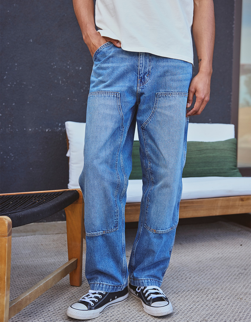 LEVI'S 568 Mens Loose Straight Double-Knee Carpenter Jeans - Detroit Wash image number 2