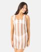 ROXY Crochet Stripe Womens Cover Up Dress image number 2